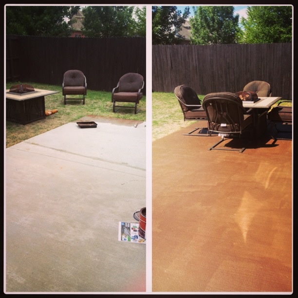 Sullivan Steals DIY Stain concrete